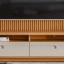 Ver imagem 6 de Rack com Painel Ripado para TV 75 Pol. 268cm Golden L06 Nature/Off White - Mpozenato