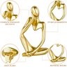 Kit Enfeite Decorativo Figura Abstrata Homem Pensador Reflexão Ampulheta Decoração Ambientes - Kit a - 5