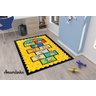 Tapete Infantil 1.00m x 1.40 Antiderrapante Kids Juvenil: Amarelinha - 1