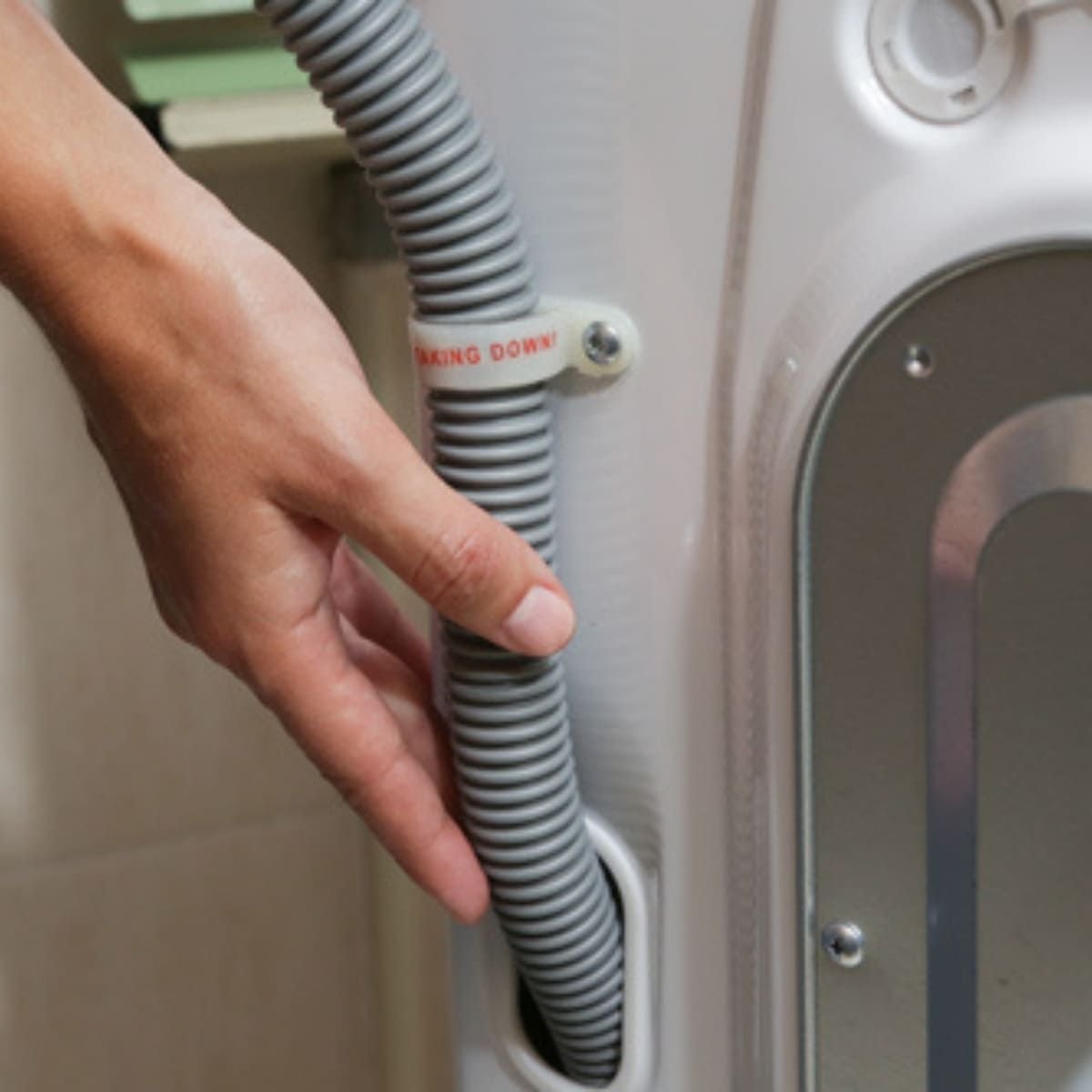 Mangueira Saída Água Máquina de Lavar Universal 3m Metros Cinza com Suporte | Kaztec - 9