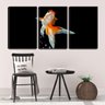 Quadro Decorativo 45x96 peixe ornamental fundo preto - 2