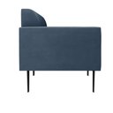 Ver imagem 5 de Sofá Namoradeira Pés Villach Marisa Suede D03 - D\'rossi Cor Azul Marinho