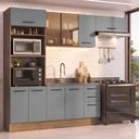 Ver imagem 1 de Armário de Cozinha Completa 270 cm Rustic/Cinza Agata Madesa 13