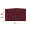 Ver imagem 2 de Painel Cabeceira Estofada Bélgica 140cm Cama Box Casal Suede Bordo- Mabe Magazine