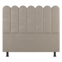 Ver imagem 3 de Cabeceira Cama Box Casal King Size Lana 195cm Suede Bege - Desk Design