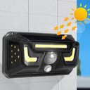 Ver mais imagens de Luminaria Solar Sensor Movimento Spot Led Parede Branco Frio Bionic Light Lampada Iluminaçao