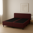 Ver imagem 2 de Cama Box Casal Bipartida 138x188cm Marrom – Base Reforçada