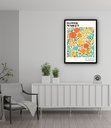 Ver imagem 2 de Quadro Decorativo Flower Market Paris - 70x50cm:moldura Branca