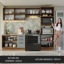 Ver imagem 6 de Armário de  Cozinha Completa 270cm Rustic/Cinza Agata Madesa 08