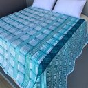 Ver imagem 1 de Colcha Casal Basic 100% Poliéster 180x215cm Verde Água