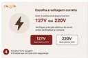 Ver imagem 3 de Ventilador Infinity Lótus 1025 4 Pás Pretas com Chave