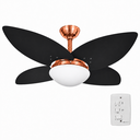 Ver imagem 1 de Ventilador Infinity Lótus 1025 4 Pás Pretas com Chave