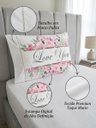 Ver imagem 4 de Kit 2 Fronhas Sonata Microfibra 50 x 70 cm: Love