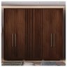 Guarda Roupa Casal Comodus 6 Portas 4 Gavetas Marrom Caemmun - 4