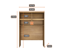 Ver imagem 5 de Modulado Completo Casal 6 Portas 6 Gavetas - Linea-cumaru - Móveis Novo Horizonte