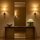 Ver imagem 6 de Espelho de Parede Lapidado Retangular 150x40cm com Suporte Lopazzi