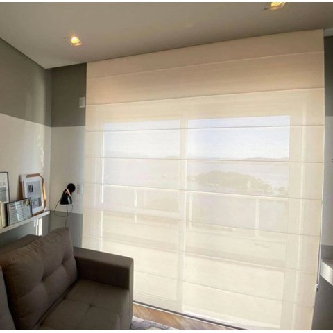 Persiana Romana Tela Solar 5% - ( Largura 130 X Altura 180cm )