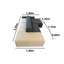 Ver imagem 4 de Sofá Ilha de Canto 10 Lugares com Chaise - ILHA001: cinza e creme