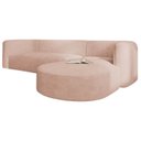 Ver imagem 7 de Sofá Modular Sala de Estar Decoração Luxo 265cm Lado Esquerdo Suede Celinne Luxuoso