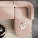 Ver imagem 6 de Sofá Modular Sala de Estar Decoração Luxo 265cm Lado Esquerdo Suede Celinne Luxuoso