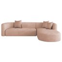 Ver imagem 2 de Sofá Modular Sala de Estar Decoração Luxo 265cm Lado Esquerdo Suede Celinne Luxuoso