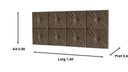 Ver imagem 1 de Painel De Cama Casal 1,40 Ferrari Cor Marrom