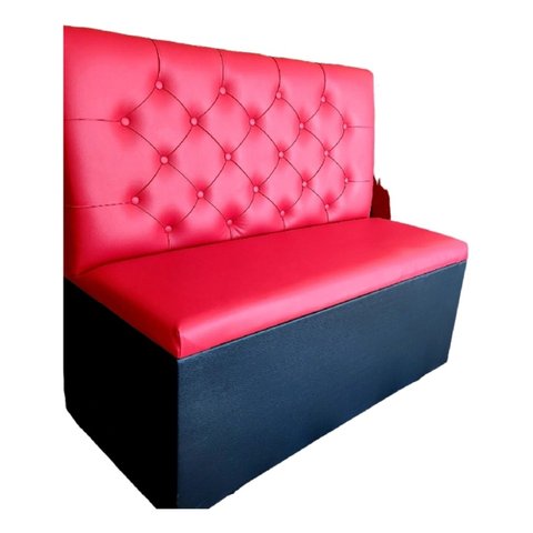 - Poltrona Booth Luxo Vermelha 1,50cm 3 Lugares o Rei Das Poltronas