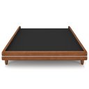 Ver imagem 5 de Cama Queen Base Box Pés Madeira 160cm Suném P05 Couríssimo Whisky Bouclê Cru - Lyam Decor