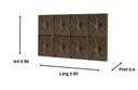 Ver imagem 2 de Painel de Cama Box Botão Solteiro 90 Elegance Cor Marrom - Comprar Móveis em Casa