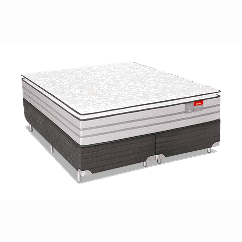 Conjunto Box Queen Protettore Pillow Top Espuma Viscoelástica 158x198x70 Reconflex