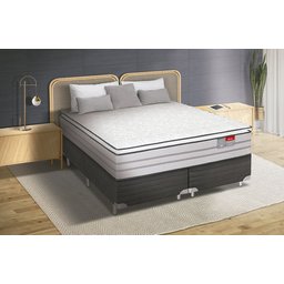 Conjunto Box Queen Protettore Pillow Top Espuma Viscoelástica 158x198x70 Reconflex - 4