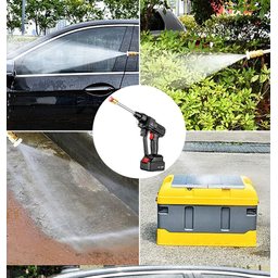 Lavadora Pistola De Alta Pressão Pra Carro Sem Fio Portátil Bateria 48v - 3