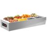 Self Service 8 Cubas Buffet de Mesa Térmico Aquecido em 220v com Tampa Saro Buffet Térmico para - 1
