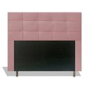 Ver imagem 1 de Cabeceira Estofada Lia 140 cm Para Cama Box Quarto Casal MV Estofados Veludo Rose