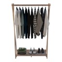 Ver imagem 1 de Cabideiro Pinus Madeirado Arara Roupas Quarto Arara De Loja Technox