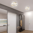Ver mais imagens de Luminária Teto Parede 25cm Anel Duplo 24 Watts Led 3x1 Lustre Bivolt Gimpo Kjgd-327:branco