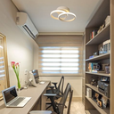 Ver imagem 3 de Luminária Teto Parede 25cm Anel Duplo 24 Watts Led 3x1 Lustre Bivolt Gimpo Kjgd-327:branco