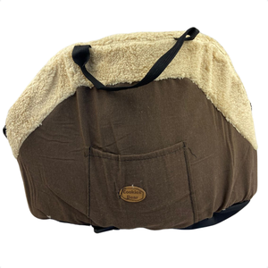Bolsa de Passeio Transporte Pet para Cães e Gatos Luxo Linda Marrom