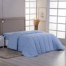 Edredom Minimal Queen Super Macio Malha 100% Algodão 01 Peça - Azul - 1