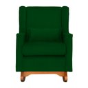 Ver imagem 3 de Poltrona Aurora Pés Balanço Luxo Suede Cores - DS Estofados - Verde
