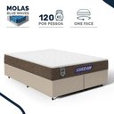 Ver imagem 2 de Cama Box + Colchão Gazin de Molas Ensacadas One Face Air Light Queen 158 cm