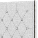 Ver imagem 2 de Cabeceira Cama Box Queen 160cm Estofada Frizza P05 Linho Cinza Claro