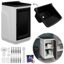 Ver imagem 1 de Gabinete Para Lavanderia Com Tanque Preto 01 Porta + Fita Veda Rosca