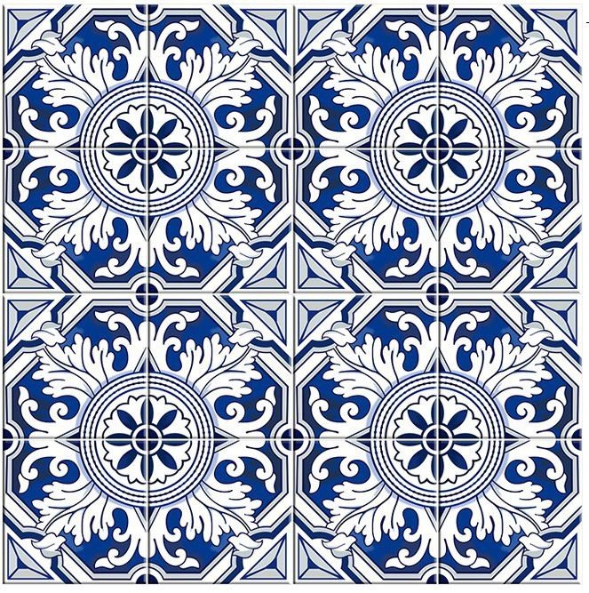 Adesivo de azulejo cozinha aveiro azul 1,20 x 0,60 - 2