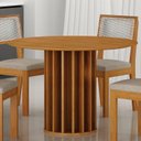 Ver imagem 3 de Mesa de Jantar Flora 108x108 Cinamomo-cinamomo Copo com Kit 4 Cadeiras para Mesa de Jantar Flora Jol