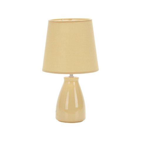Luminária Abajur Taschibra Pottery 37cm E27 Bivolt Bege