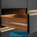 Ver imagem 6 de Balcão Pia Proença 120cm 1 Porta e 4 Gavetas Nogueira Touch-carbono Prime Tx com Tampo Mdf -