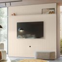 Ver imagem 1 de Painel para TV Zion 75 Polegadas 238cm MDF MDP Off White Casah