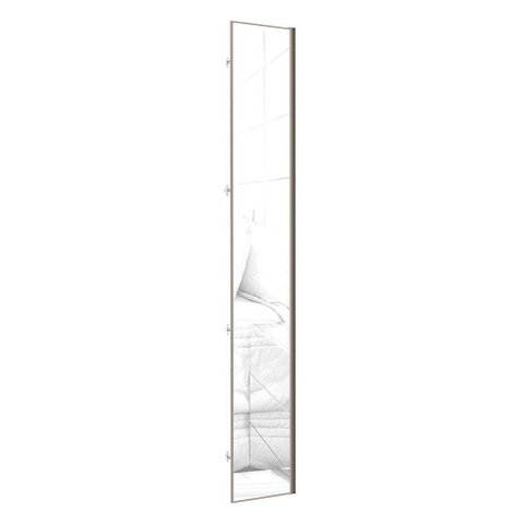 Porta Para Roupeiro Canto 40cm Champagne C/ Espelho Espelho