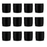 Kit com 12 Cetim Rabo de Rato 1mm Rolo com 100 M Preto - 1